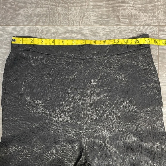 NWT Stateside Black Satin Jacquard Front Slit Trousers with Pockets S - Picture 10 of 16
